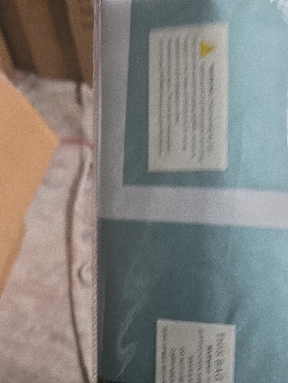 King Sheet Set in Teal and White